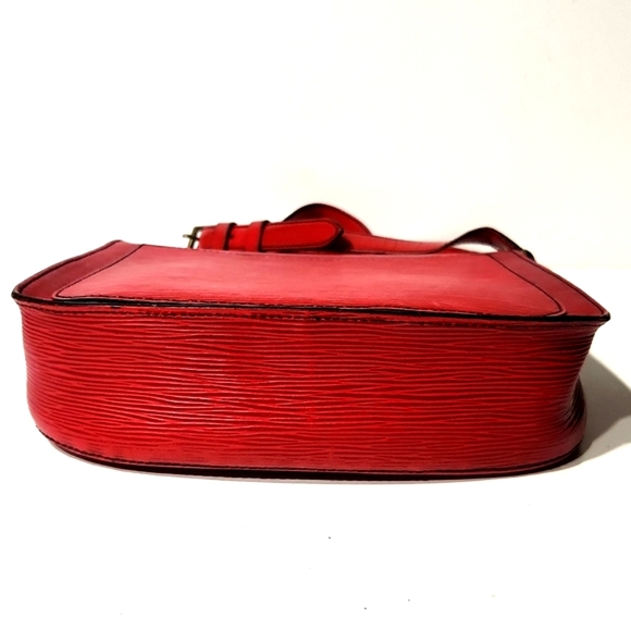 Louis Vuitton Epi Saint Cloud GM Red Crossbody Shoulder Bag Authentic - Picture 9 of 16